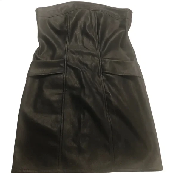 Kendall & Kylie | Dresses | Kendall Kylie Navy Vegan Leather Dress Size Xs  Nwo 89 | Poshmark